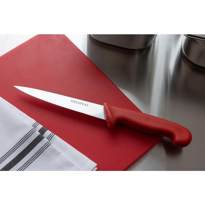 Hygiplas Fillet Knife Red 15cm Hygiplas