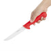 Hygiplas Stiff Blade Boning Knife Red 15cm Hygiplas