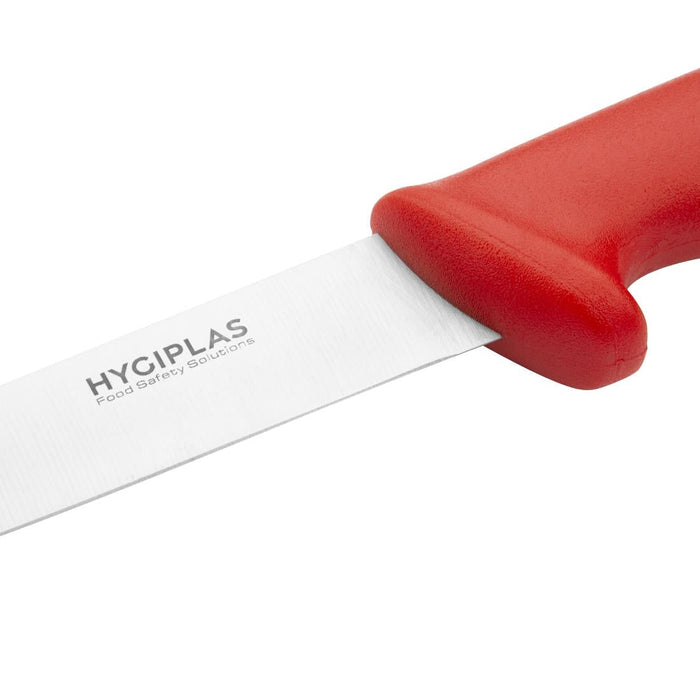 Hygiplas Stiff Blade Boning Knife Red 15cm Hygiplas