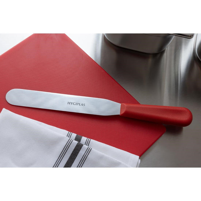 Hygiplas Straight Blade Palette Knife Red 20.5cm Hygiplas