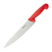 Blade Length: 8.5". Weight: 150g. Red for raw meat