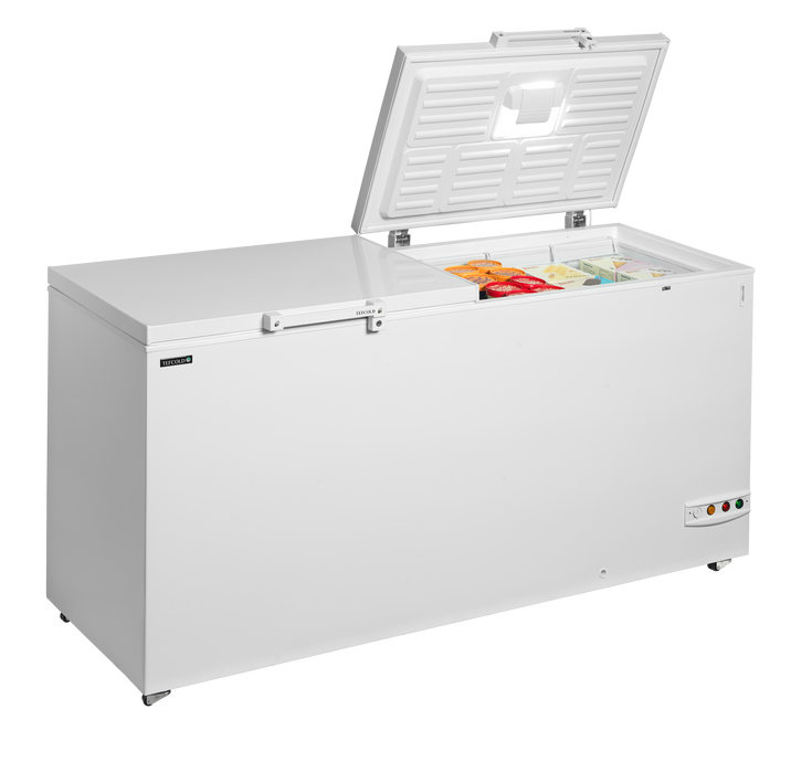 Solid Lid Chest Freezer Chest Freezer With Two Piece Lid TEFCOLD