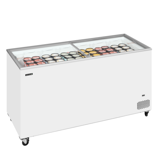 Ice Cream Freezer Chest Freezer With Flat Sliding Glass Lids TEFCOLD