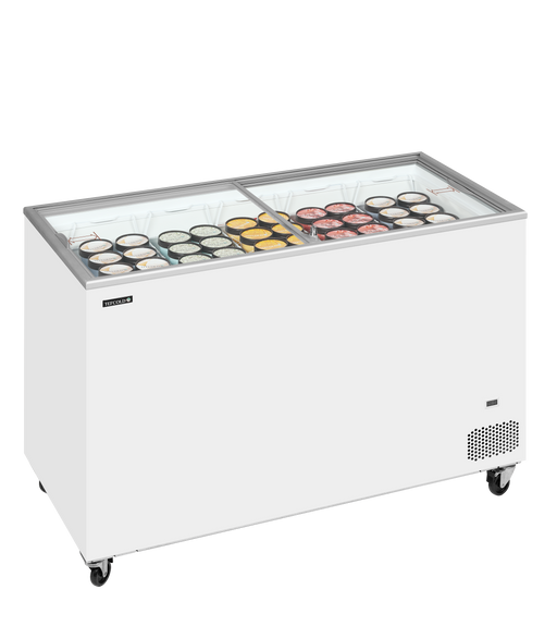 Ice Cream Freezer Chest Freezer With Flat Sliding Glass Lids TEFCOLD