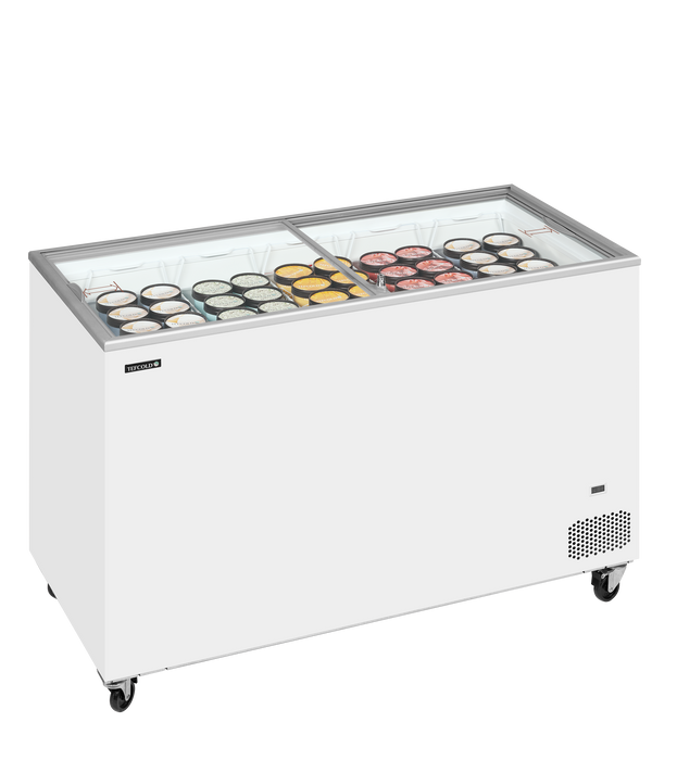 Ice Cream Freezer Chest Freezer With Flat Sliding Glass Lids TEFCOLD