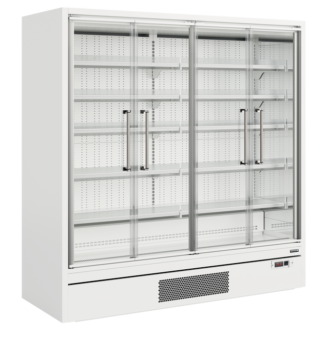 Tefcold Galaxy+ GP20FGD White Clear Door 5 Shelf Multideck - W1955mm