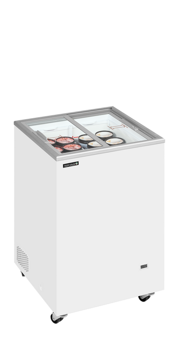 Ice Cream Freezer Chest Freezer With Flat Sliding Glass Lids TEFCOLD