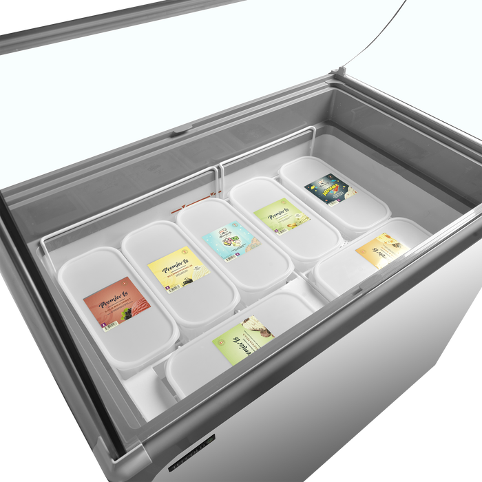 Scoop Ice Cream Display Static Scoop Ice Cream Freezer TEFCOLD