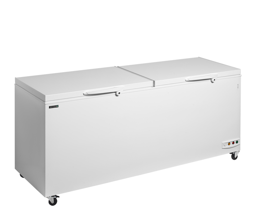 Ice Cream Freezer, Solid Lids Chest Freezer With Two Piece Lid TEFCOLD