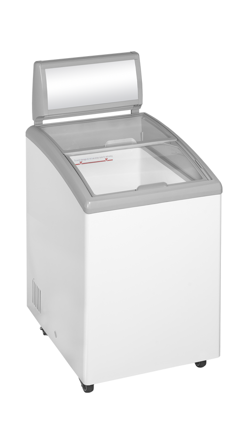 Sliding Curved Glass Lid Chest Freezer Chest Freezer With Illuminated Canopy TEFCOLD