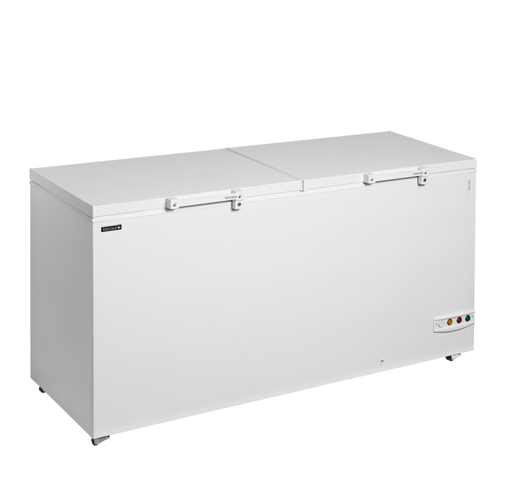 Solid Lid Chest Freezer Chest Freezer With Two Piece Lid TEFCOLD