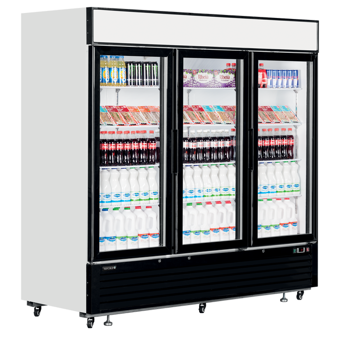 Tefcold LGC7500 Triple Glass Door Fridge