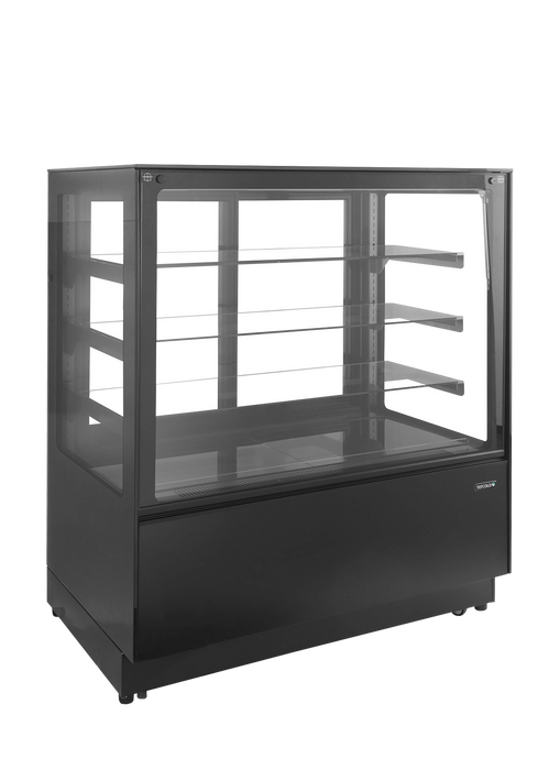Chilled Display Cabinet Refrigerated Display Counter With Flat Glass Structure TEFCOLD