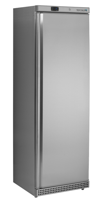 Tefcold UR400S Solid Door Upright Stainless Steel Fridge