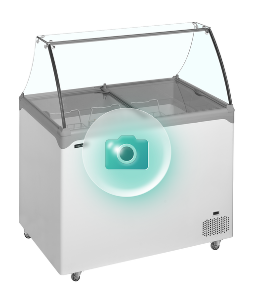 Scoop Ice Cream Display Static Scoop Ice Cream Freezer TEFCOLD