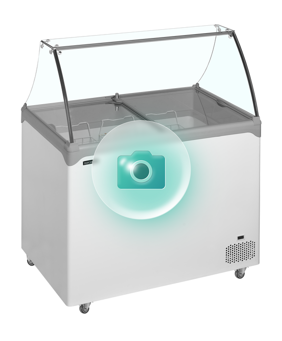 Scoop Ice Cream Display Static Scoop Ice Cream Freezer TEFCOLD