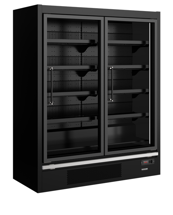 Tefcold GPF2D Galaxy+ Black Glass Door Freezer