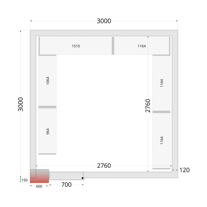 Tefcold CRNF3030 Freezer Room