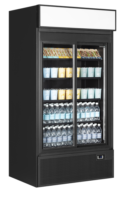 Tefcold FSC1000SB Sliding Double Glass Door Fridge