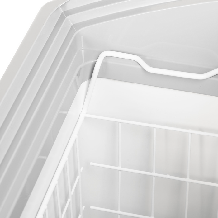 Tefcold NIC101CP Sliding Curved Glass Lid Chest Freezer with LED Light Canopy