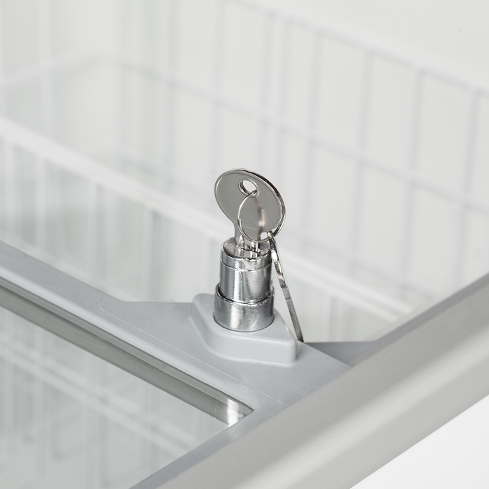 Ice Cream Freezer Chest Freezer With Flat Sliding Glass Lids TEFCOLD