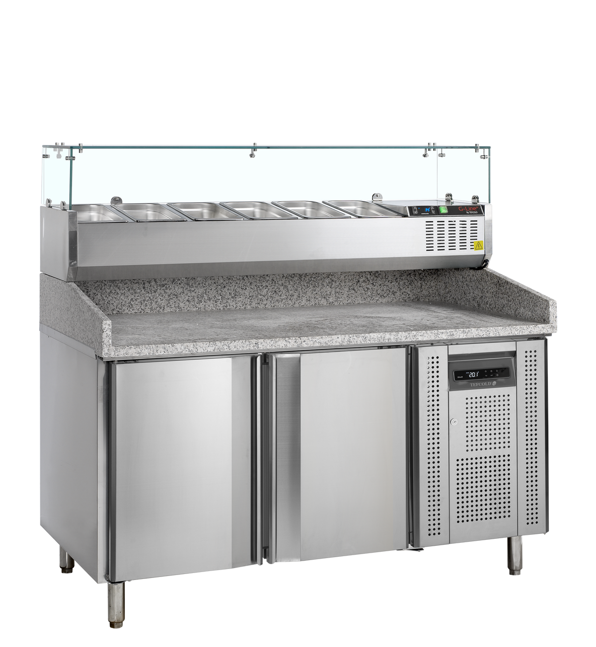Pizza Table With Topping Unit — Canmac Catering Equipment