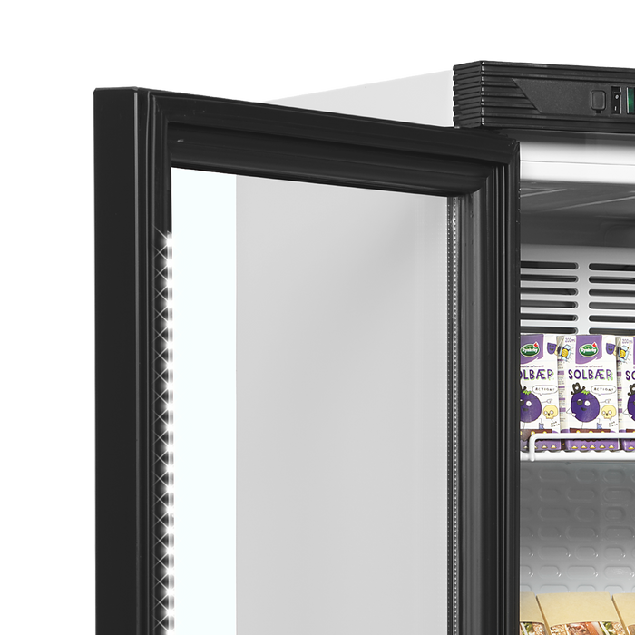 Tefcold SC381 L/H Glass Door Display Fridge with Left Hand Hinge