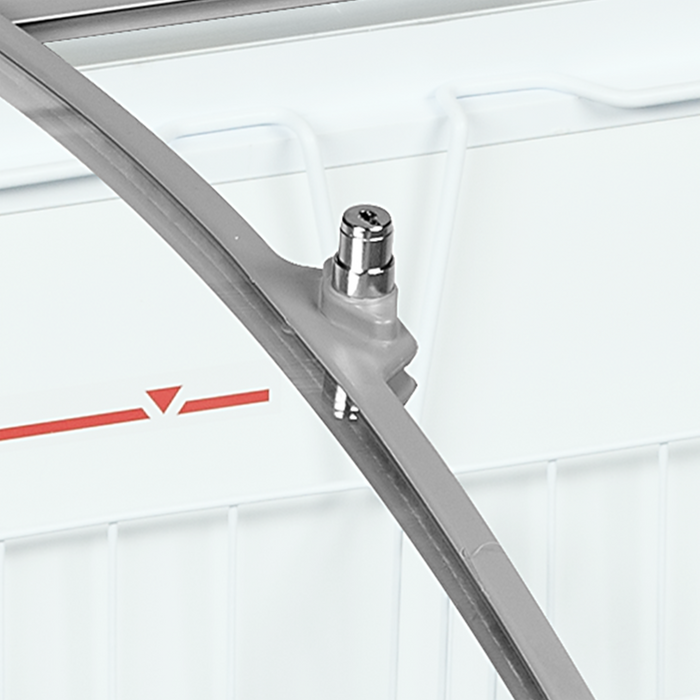 Sliding Curved Glass Lid Chest Freezer TEFCOLD