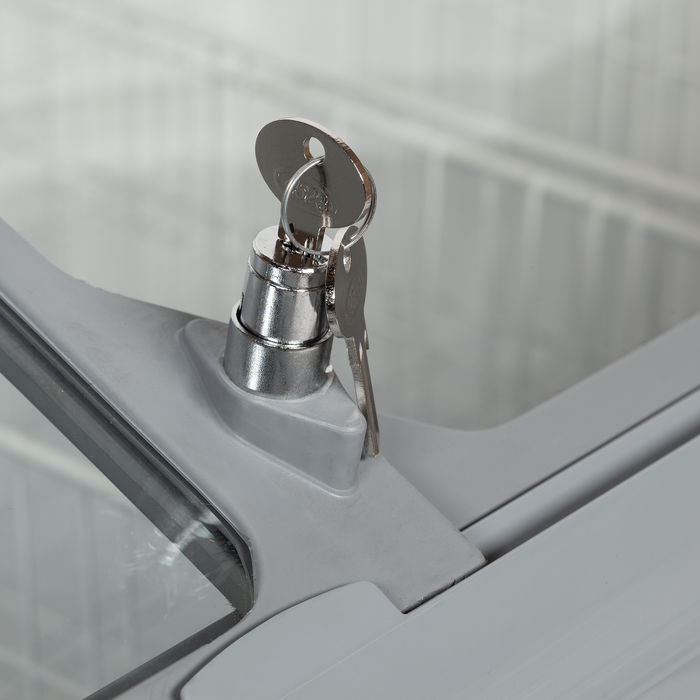 Sliding Curved Glass Lid Chest Freezer TEFCOLD