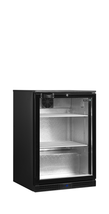 Tefcold DB126H Black Back Bar Bottle Cooler with Single Hinged Door