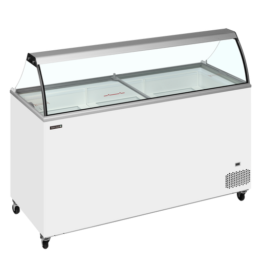 Tefcold IC501SCE + CANOPY Scoop Ice Cream Display w/Baskets TEFCOLD