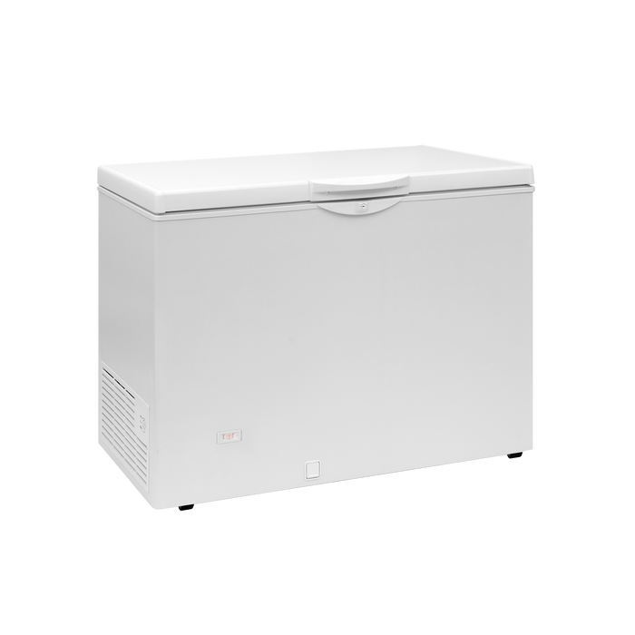 Tefcold EBC35 Solid Lid White Chest Cooler with Castors - Capacity 275 Litres