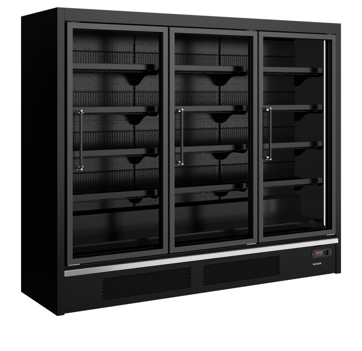 Tefcold GPF3D Galaxy+ Black Glass Door Freezer