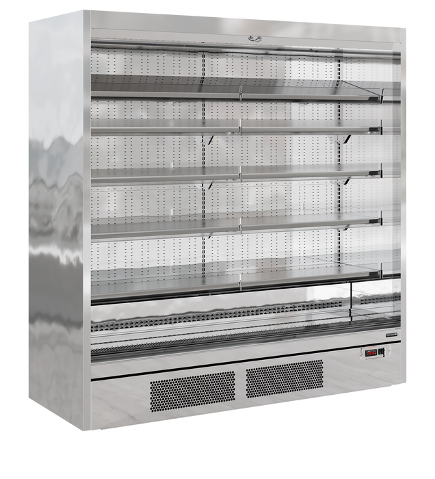 Tefcold Galaxy+ GP20 SS Slim Open Front 6 Shelf Multideck - W1955mm