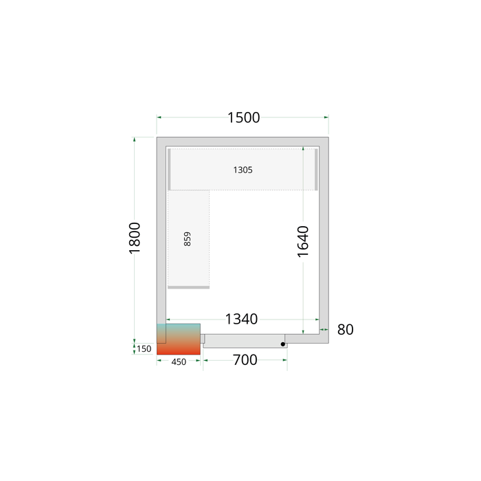 Tefcold CRPF1518 Integrated Coldroom