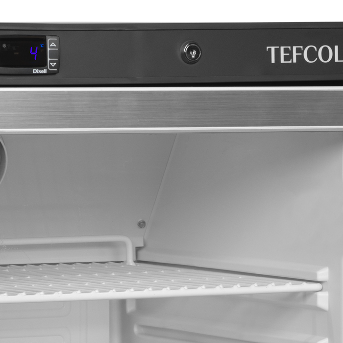 Tefcold UF200G 200 Ltr Undercounter Single Glass Door White Display Freezer