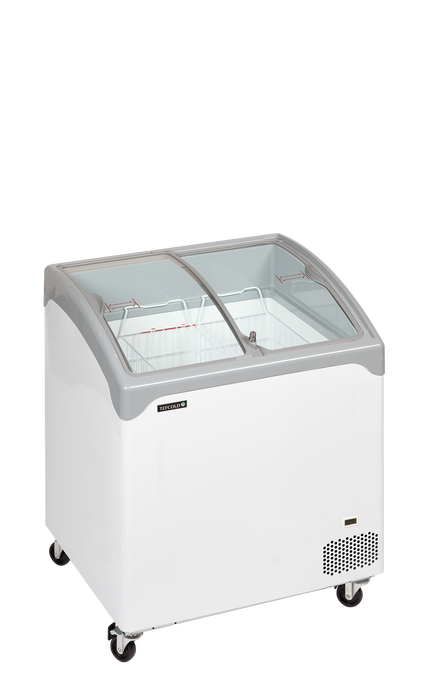 Ice Cream Freezer Elegant Chest Freezer With Curved Sliding Glass Lids