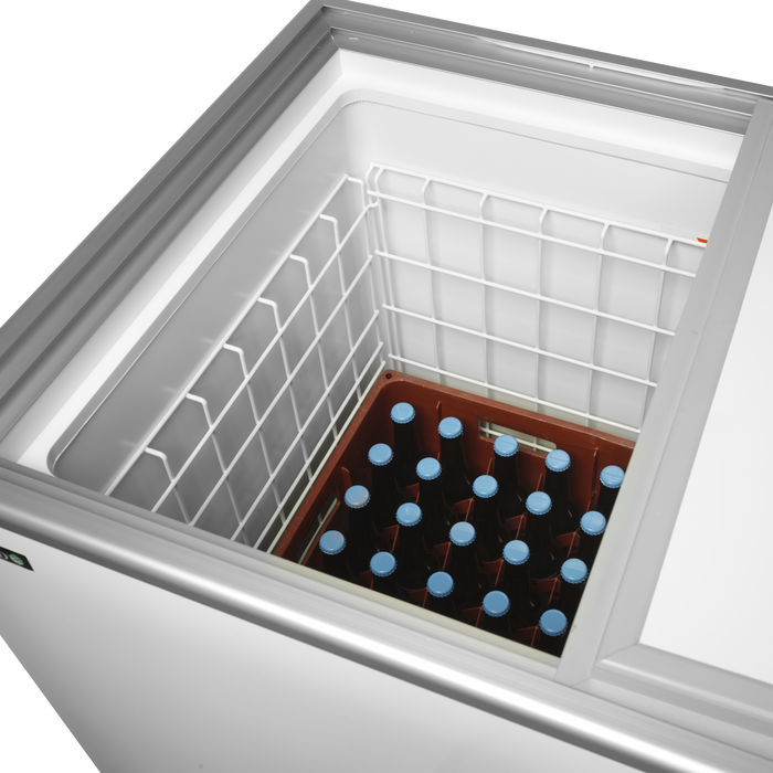Sliding Top Bottle Cooler Sliding Lid Chest Cooler TEFCOLD