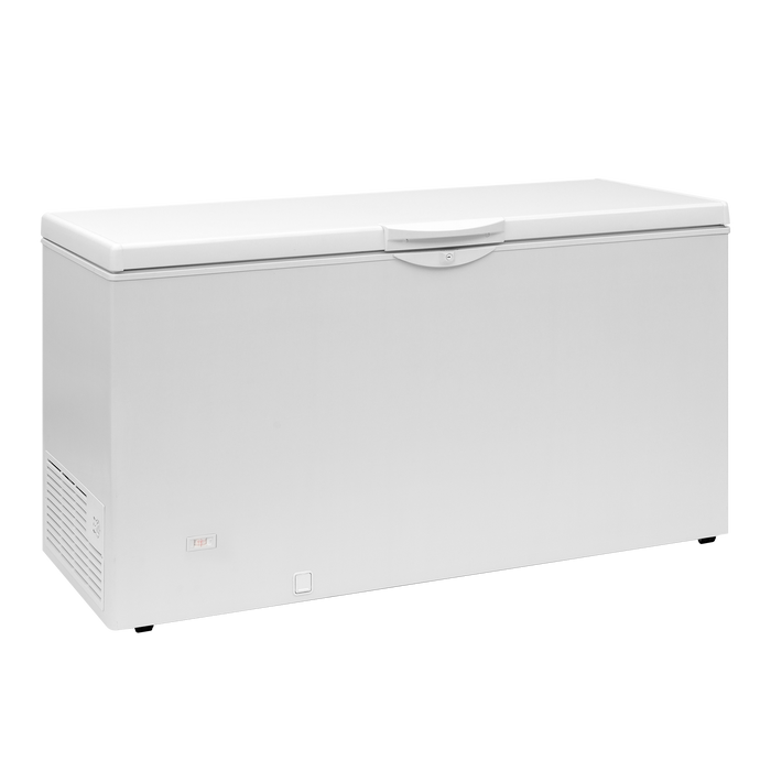 Tefcold EBC53 Solid Lid White Chest Cooler with Castors - Capacity 411 Litres