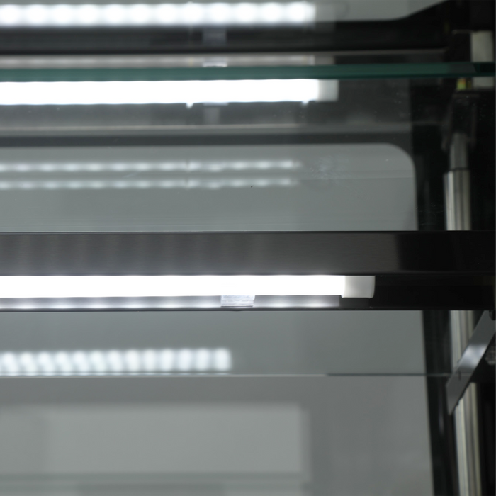 Chilled Display Cabinet Refrigerated Display Counter With Flat Glass Structure TEFCOLD