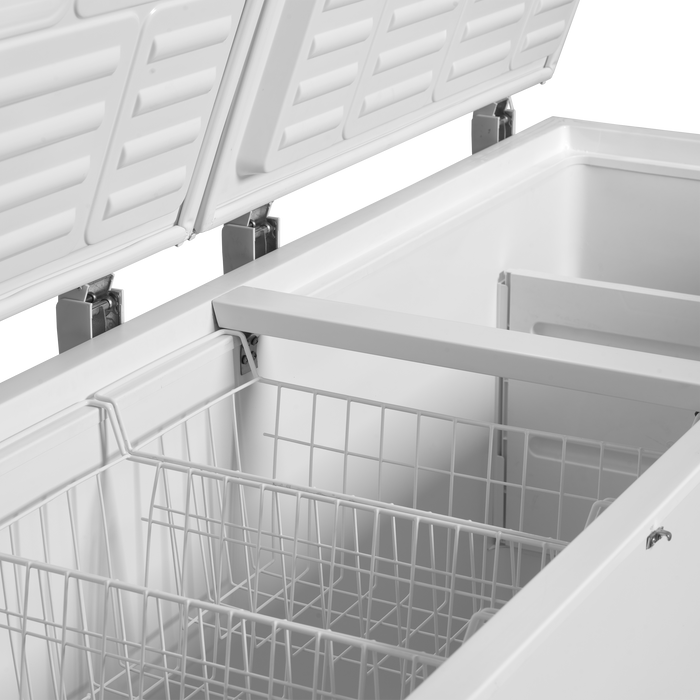 Solid Lid Chest Freezer Chest Freezer With Two Piece Lid TEFCOLD