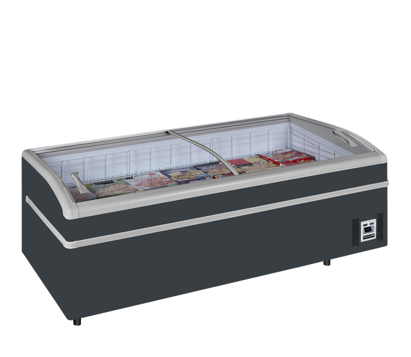 Arcaboa SUPER 220DE RAL7016 High Vision Supermarket Island Freezer