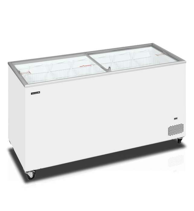 Tefcold IC501SC Sliding Flat Glass Lid Chest Freezer