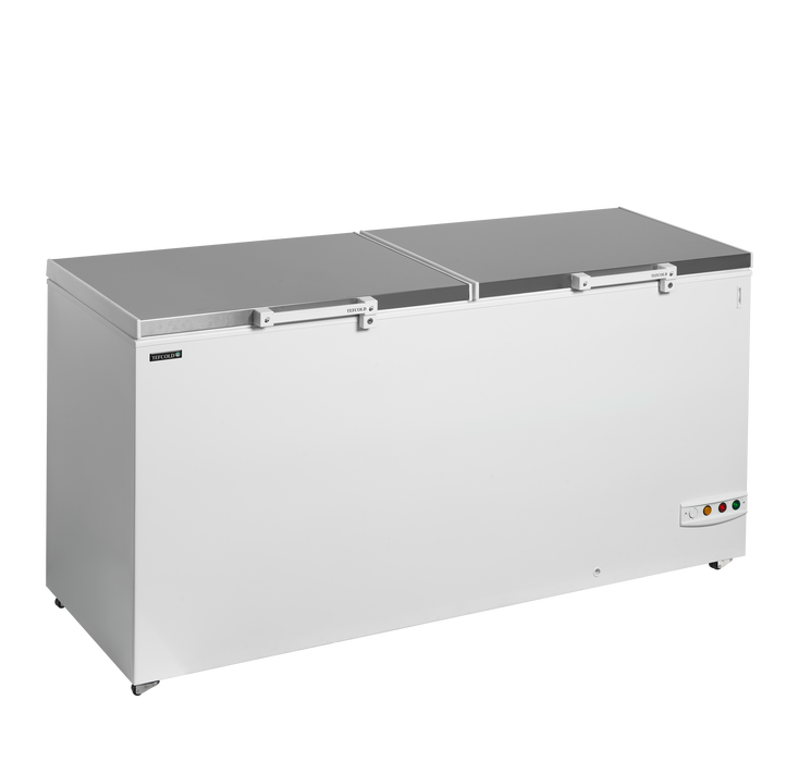 Solid Lid Chest Freezer Chest Freezer With Two Piece Lid TEFCOLD