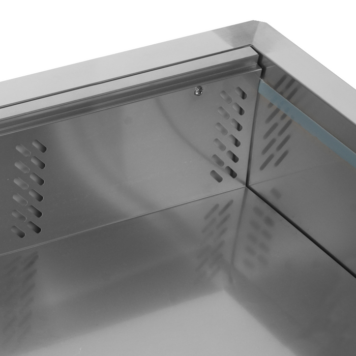 Tefcold CW4V Stainless Steel Drop In Buffet Display with Fan Assisted Cooling - W1456mm