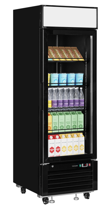 Glass Door Merchandiser Elegant Display Chiller With Canopy TEFCOLD