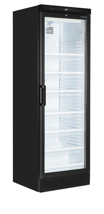 Tefcold FS1380WB Upright Black Wine Cooler with 7 Shelves