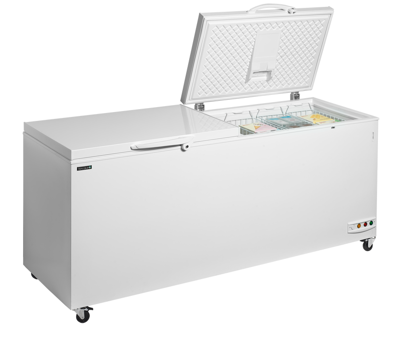 Ice Cream Freezer, Solid Lids Chest Freezer With Two Piece Lid TEFCOLD