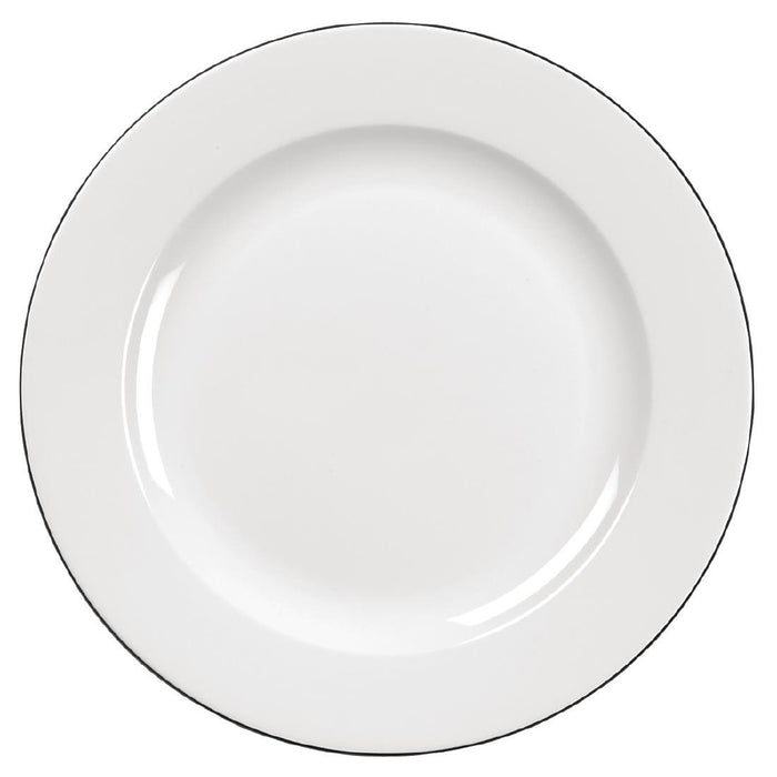 268(Ø)mm/ 10 1/2". White with black line. Pack quantity: 12.