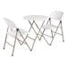 Bolero Foldaway Utility Chairs White (2 Pack) Bolero